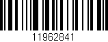 Código de barras (EAN, GTIN, SKU, ISBN): '11962841'