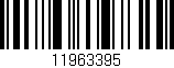 Código de barras (EAN, GTIN, SKU, ISBN): '11963395'