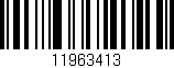 Código de barras (EAN, GTIN, SKU, ISBN): '11963413'