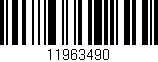 Código de barras (EAN, GTIN, SKU, ISBN): '11963490'
