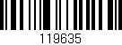 Código de barras (EAN, GTIN, SKU, ISBN): '119635'