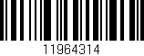 Código de barras (EAN, GTIN, SKU, ISBN): '11964314'