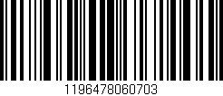 Código de barras (EAN, GTIN, SKU, ISBN): '1196478060703'