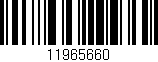Código de barras (EAN, GTIN, SKU, ISBN): '11965660'