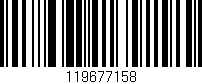 Código de barras (EAN, GTIN, SKU, ISBN): '119677158'