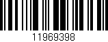 Código de barras (EAN, GTIN, SKU, ISBN): '11969398'