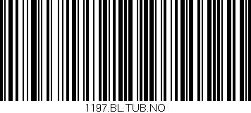 Código de barras (EAN, GTIN, SKU, ISBN): '1197.BL.TUB.NO'