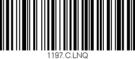 Código de barras (EAN, GTIN, SKU, ISBN): '1197.C.LNQ'