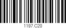 Código de barras (EAN, GTIN, SKU, ISBN): '1197.C20'