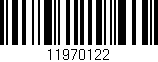 Código de barras (EAN, GTIN, SKU, ISBN): '11970122'