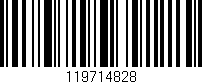 Código de barras (EAN, GTIN, SKU, ISBN): '119714828'