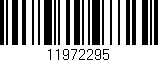 Código de barras (EAN, GTIN, SKU, ISBN): '11972295'