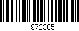 Código de barras (EAN, GTIN, SKU, ISBN): '11972305'