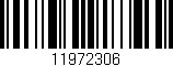 Código de barras (EAN, GTIN, SKU, ISBN): '11972306'