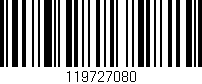 Código de barras (EAN, GTIN, SKU, ISBN): '119727080'