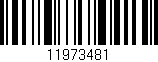 Código de barras (EAN, GTIN, SKU, ISBN): '11973481'