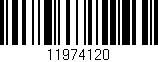 Código de barras (EAN, GTIN, SKU, ISBN): '11974120'