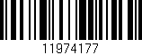 Código de barras (EAN, GTIN, SKU, ISBN): '11974177'