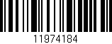 Código de barras (EAN, GTIN, SKU, ISBN): '11974184'
