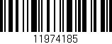 Código de barras (EAN, GTIN, SKU, ISBN): '11974185'