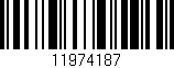 Código de barras (EAN, GTIN, SKU, ISBN): '11974187'