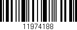 Código de barras (EAN, GTIN, SKU, ISBN): '11974188'