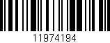 Código de barras (EAN, GTIN, SKU, ISBN): '11974194'