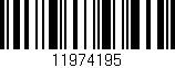 Código de barras (EAN, GTIN, SKU, ISBN): '11974195'