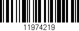 Código de barras (EAN, GTIN, SKU, ISBN): '11974219'