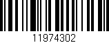 Código de barras (EAN, GTIN, SKU, ISBN): '11974302'