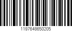 Código de barras (EAN, GTIN, SKU, ISBN): '1197648650205'