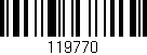Código de barras (EAN, GTIN, SKU, ISBN): '119770'