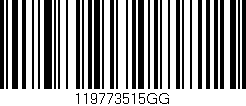 Código de barras (EAN, GTIN, SKU, ISBN): '119773515GG'