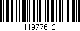 Código de barras (EAN, GTIN, SKU, ISBN): '11977612'