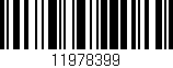 Código de barras (EAN, GTIN, SKU, ISBN): '11978399'