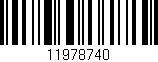 Código de barras (EAN, GTIN, SKU, ISBN): '11978740'