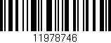 Código de barras (EAN, GTIN, SKU, ISBN): '11978746'