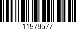 Código de barras (EAN, GTIN, SKU, ISBN): '11979577'