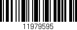 Código de barras (EAN, GTIN, SKU, ISBN): '11979595'