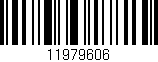 Código de barras (EAN, GTIN, SKU, ISBN): '11979606'