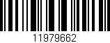 Código de barras (EAN, GTIN, SKU, ISBN): '11979662'