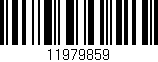 Código de barras (EAN, GTIN, SKU, ISBN): '11979859'