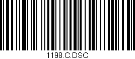 Código de barras (EAN, GTIN, SKU, ISBN): '1198.C.DSC'