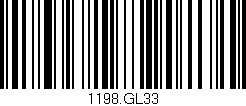 Código de barras (EAN, GTIN, SKU, ISBN): '1198.GL33'