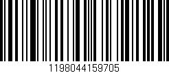 Código de barras (EAN, GTIN, SKU, ISBN): '1198044159705'