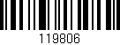 Código de barras (EAN, GTIN, SKU, ISBN): '119806'