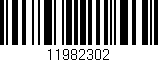 Código de barras (EAN, GTIN, SKU, ISBN): '11982302'