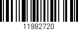 Código de barras (EAN, GTIN, SKU, ISBN): '11982720'