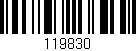Código de barras (EAN, GTIN, SKU, ISBN): '119830'
