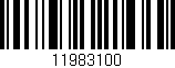 Código de barras (EAN, GTIN, SKU, ISBN): '11983100'